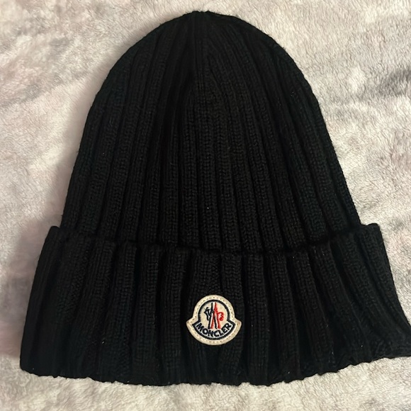 Black Moncler Beanie - Picture 1 of 4